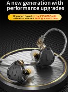 Audífonos In-Ear KZ ZS10 Pro X HiFi para monitoreo, música, audífonos monitores, audífonos para audiófilos