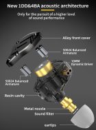 Audífonos In-Ear KZ ZS10 Pro X HiFi para monitoreo, música, audífonos monitores, audífonos para audiófilos