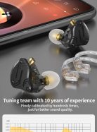 Audífonos In-Ear KZ ZS10 Pro X HiFi para monitoreo, música, audífonos monitores, audífonos para audiófilos
