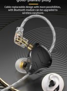 Audífonos In-Ear KZ ZS10 Pro X HiFi para monitoreo, música, audífonos monitores, audífonos para audiófilos